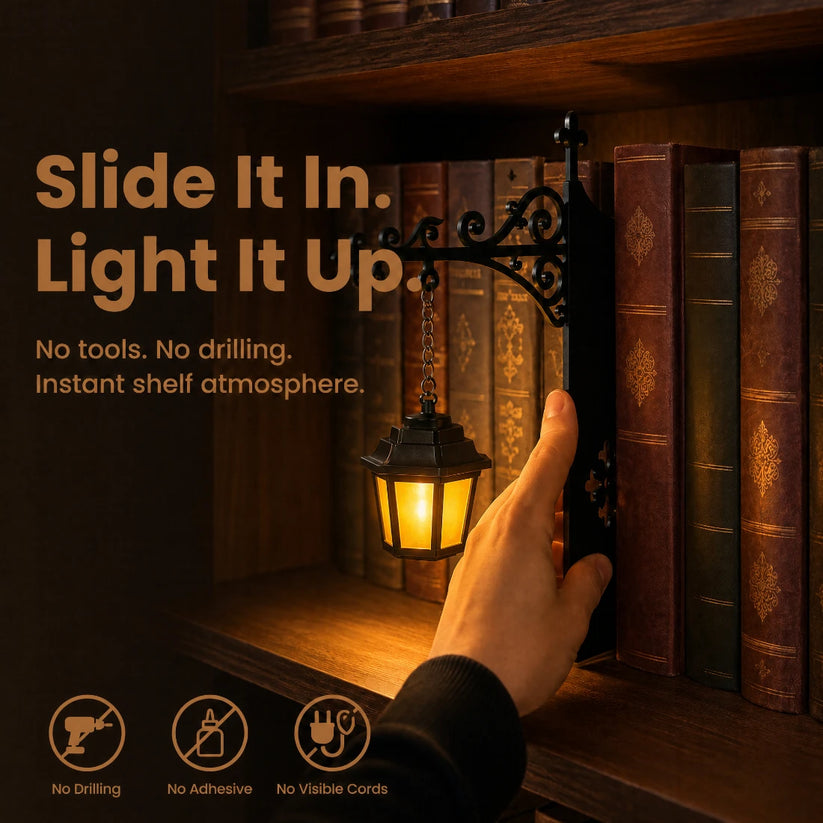Book Nook Lamp: Miniature Street Lamp or Reading Ghost