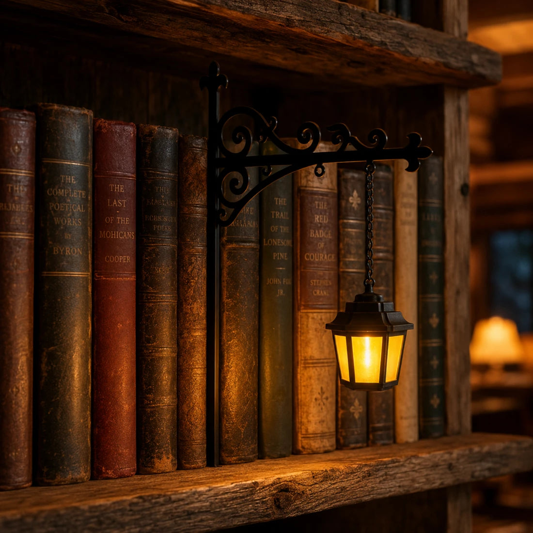 Book Nook Lamp: Miniature Street Lamp or Reading Ghost